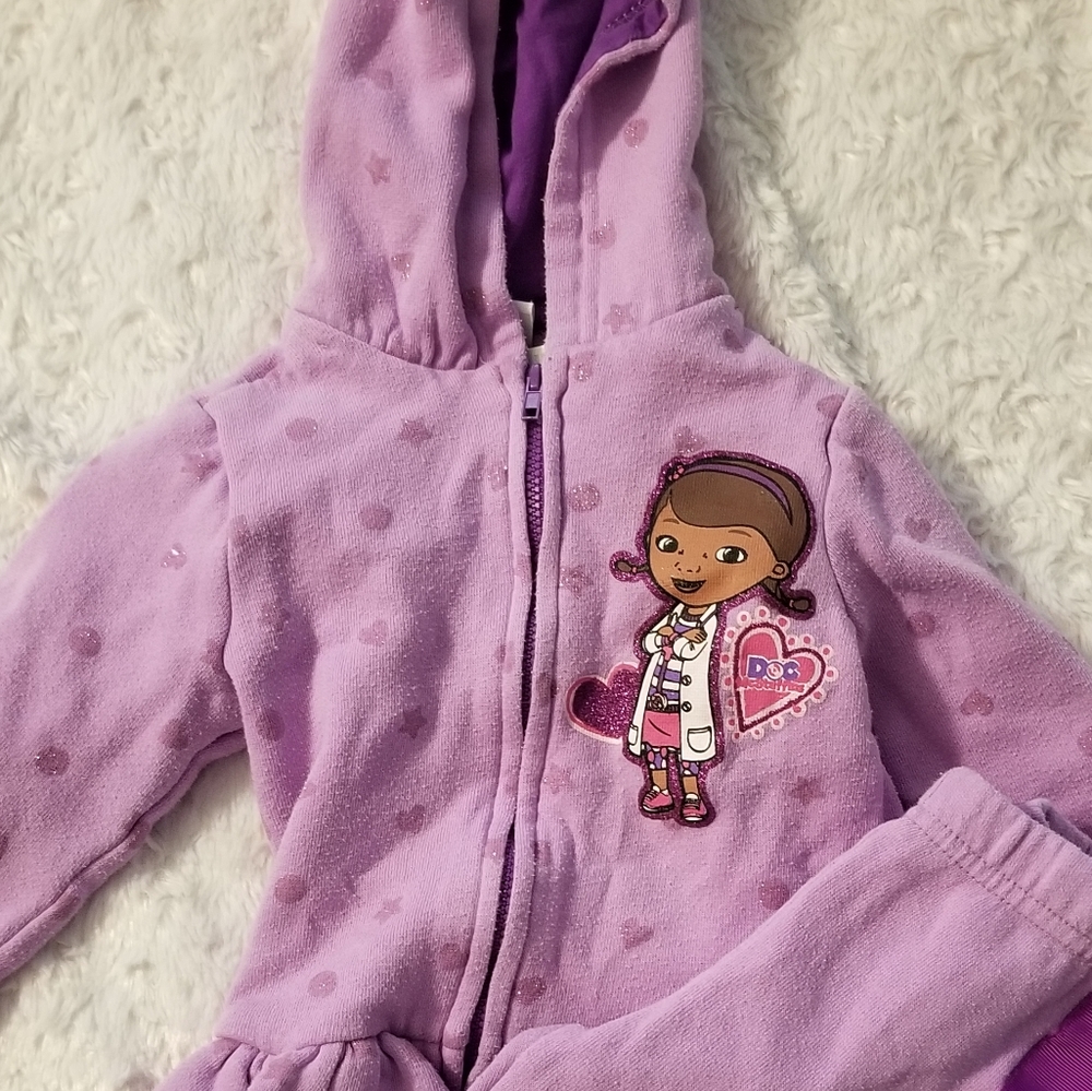 Doc Mcstuffins Zip up hoodie set